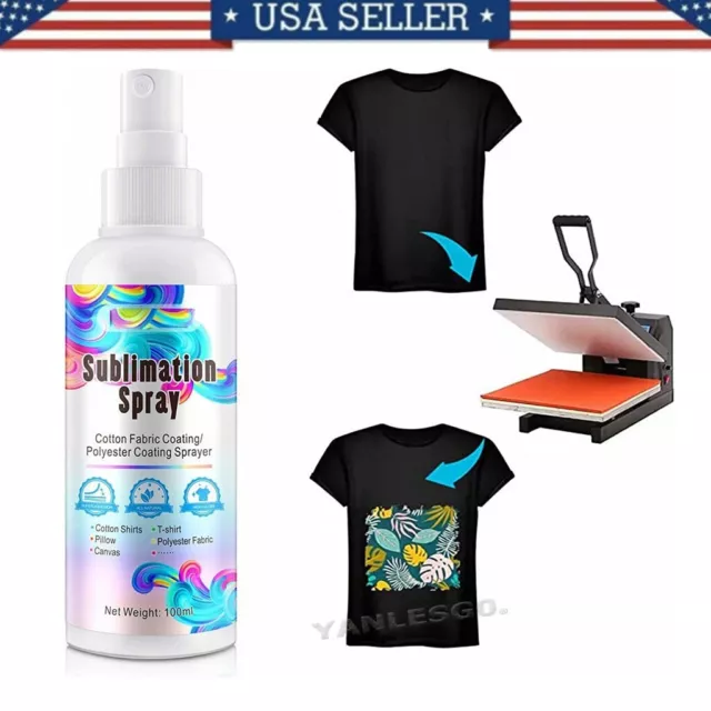 New ublimation Coating-Spray for Cotton SHIRTS Spray polyester Quick Dry 3.38oz