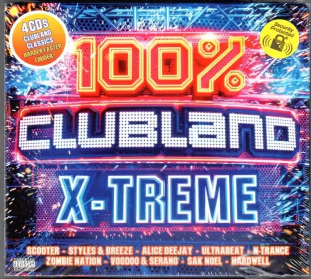 100% Clubland X-Treme ( Extreme ) CD (2018) NEW AND SEALED 4 Disc Album Box Set 2