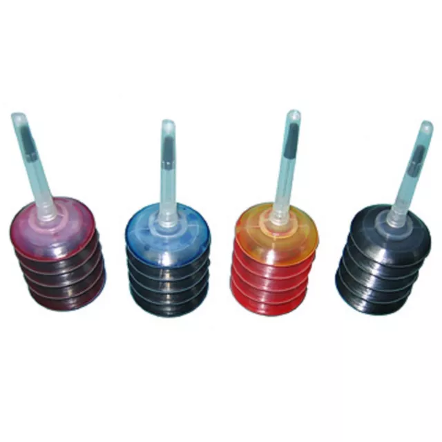 4 Universal Refill Ink dye Bottle for CISS or Refillable Cartridges - 25ml