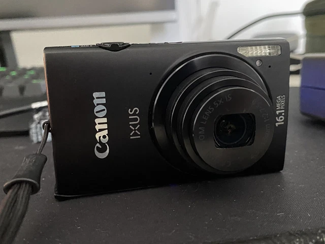 Canon IXUS 240 HS black digital camera WiFi touch screen.
