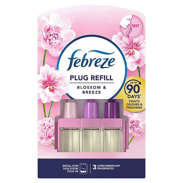 Febreze 3Volution Spina deodorante plug-in con ricariche di fiori e brezza NUOVO