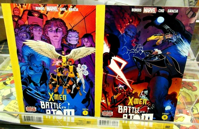 X-MEN BATTLE OF THE ATOM #1 & #2 Marvel Comics FULL SET 2013 NM Bendis 9.4