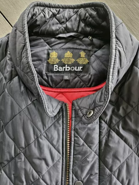 Barbour Flyweight Chelsea Quilted Jacket  Men’s Sz. XXL Black 2XL