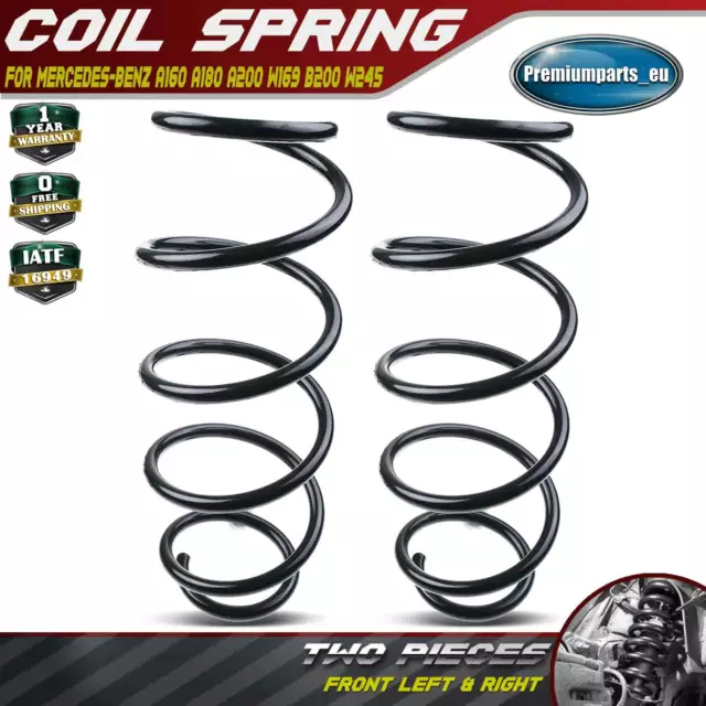 2x Coil Springs Front Suspension for Mercedes-Benz A160 A180 A200 W169 B200 W245