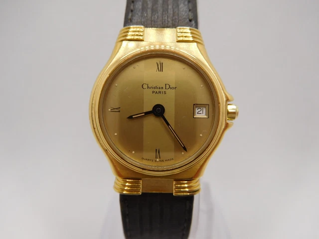 Christian Dior quartz womens watch 18K electroplated(70412-21995) 2