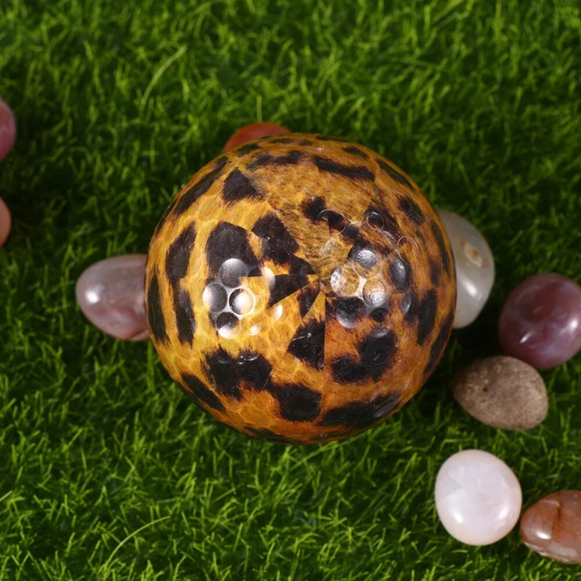 2 STÜCKE 2-schichten Praxis Ball Leopardenmuster Golfball Synthetikgummi Trainin