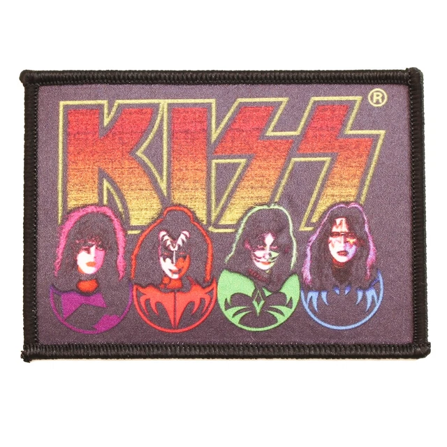 KISS LOGO FACES & Icons Officially Licensed Patch £3.99 - PicClick UK