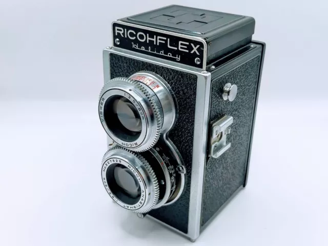 Ricoh Super Ricohflex 6x6 120 Roll Film Camera with 8cm f3.5 Japan #116