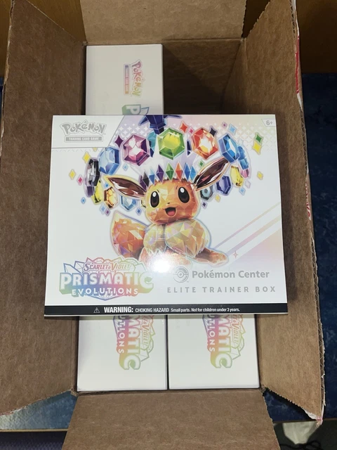 46 Pokemon Box X4 POKEMON CENTER Prismatic Evolutions Elite Trainer Box ETB | FACTORY ...