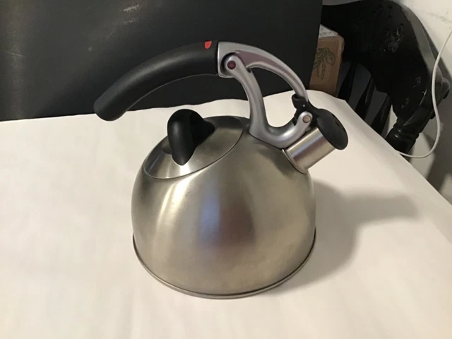 OXO Brew Uplift Tea Kettle Brushed Stainless Steel Good Condition Steel Teapot 