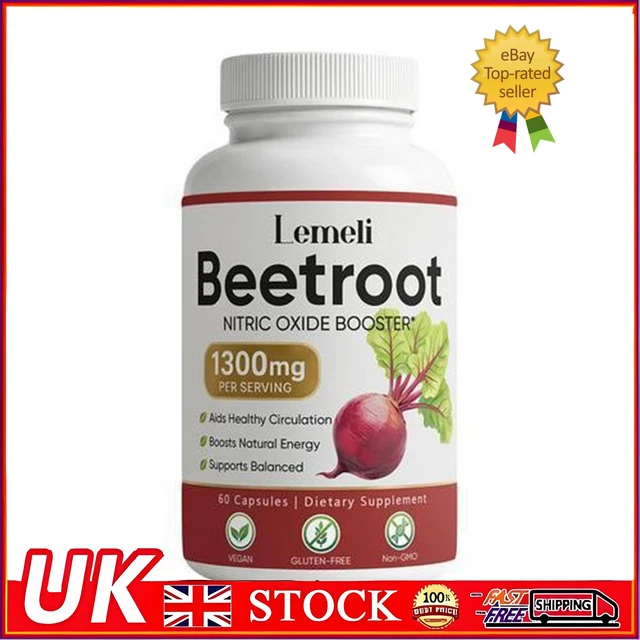 LEMELI BEETROOT - 1300mg, Lemeli Beet Root Supplement 60 Capsules - UK ...