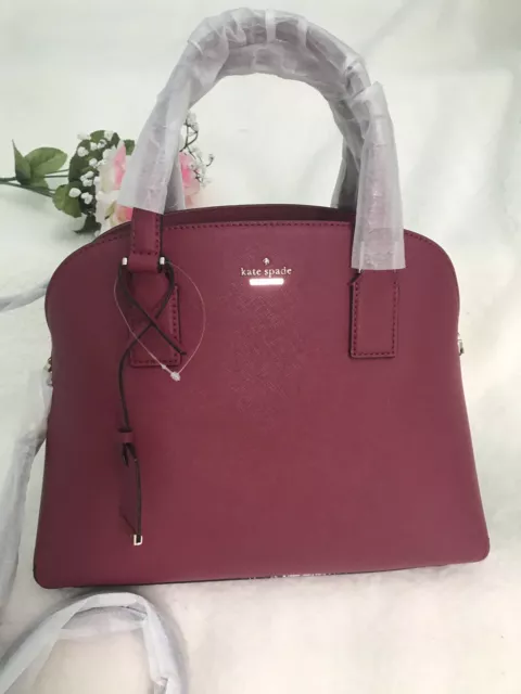 Sale$ NW Kate Spade Cameron Street  Lottie Satchel Shoulder Bag $328 Tempranillo