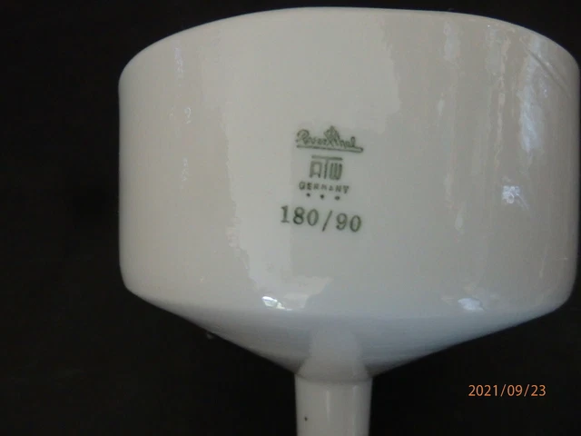 Alter Rosenthal ATW Porzellantrichter 180/90 rund Sieb H:11cm Durchm.:12cm