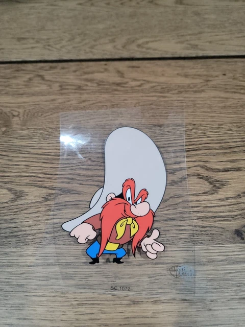 Yosemite Sam Warner Bros Looney Tunes Sericel Animation Art Cell 7"x5" SC 1072