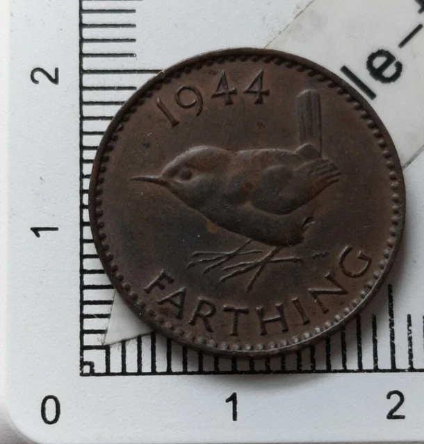 R16702 monnaie Angleterre UK Georges VI  1 farthing 1944