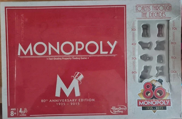 MONOPOLY 80TH ANNIVERSARY Edition Board Game New £16.32 - PicClick UK