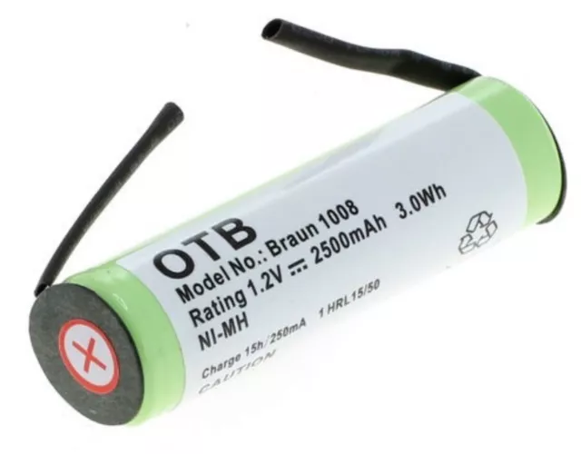Original OTB Akku Batterie für Braun 3731 Braun 3738 Zahnbürsten 1,2V NiMH