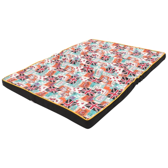 1 pieza Mascota Perro Nest Union Jack Impreso Perro Cama Dormitorio Lienzo Grosor