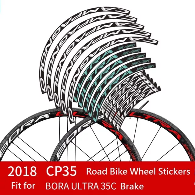 Two Wheel Sticker set for CAMPAGNOLO Bora Ultra CP 35C 35 Brake Road Bike Decal