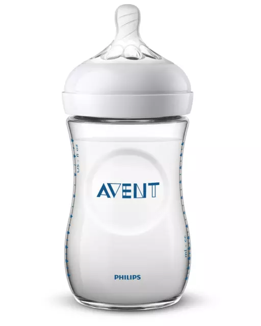 Philips Avent Natural 2.0 Bottle 260ml (Pack of 2) 1m+ SCF033/20 2