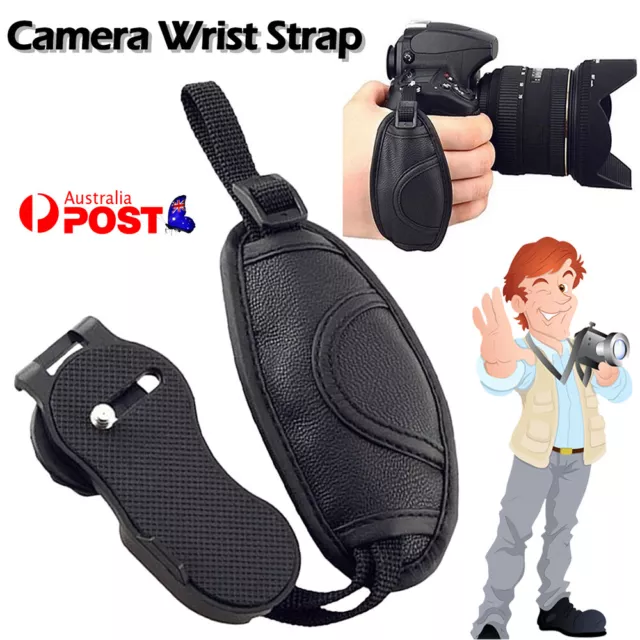 Strap Leather Camera Hand Grip Oval Compatible With Canon for Nikon Slr Dslr