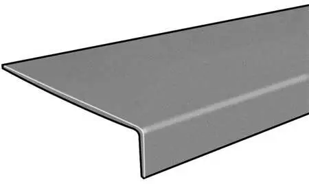 Fibergrate 879530 Stair Tread Cover,Gray,144In W,Polyester