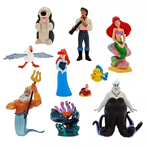 Neu Disney Store Offiziell die Kleine Meerjungfrau Luxus Figur Spielset