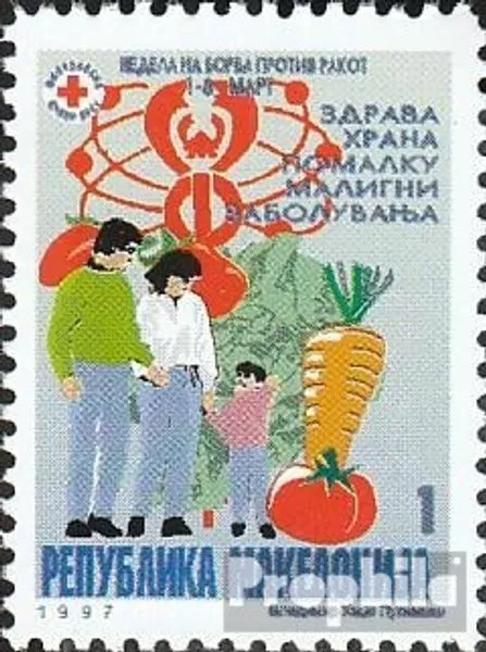 makedonien Z92 Zwangszuschlagsmarken mint never hinged mnh 1997 Red Cross