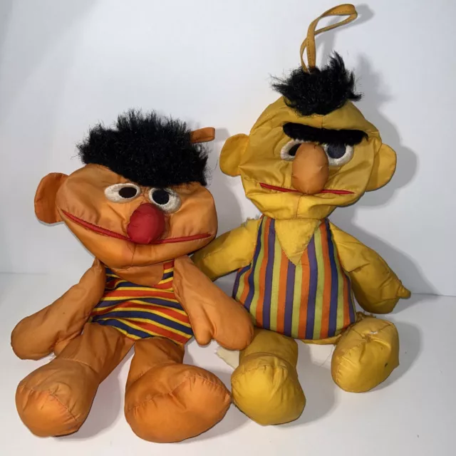 ERNIE BERT WATER Pals Playskool Sesame Street Bath Toys Stuffed Plush ...