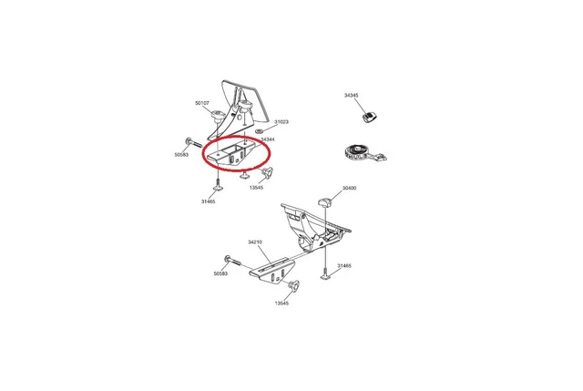 Piastra base Thule per 873/873-2 per idroglide 34344