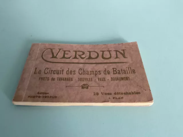 Verdun, Carnet 20 Cartes Circuit Forts Tavannes. Souville.