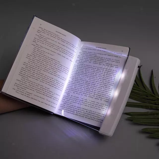 LED Book Light Eye Caring Flat Plate Panel Reading Lamp for Bedroom Reader