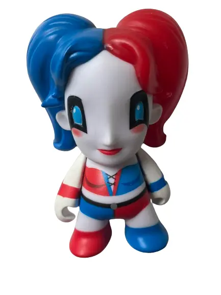 Mini figura de Harley Quinn, muñeca de juguete, 3 pulgadas, Kidrobot DC...