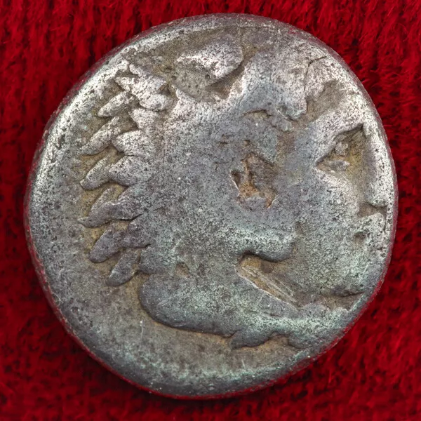 Ancient Greek Coin ALEXANDER THE GREAT Zeus Sardes Silver Drachm Lifetime Issue! 3