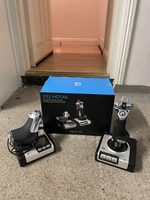 Logitech X520 LOGITECH G X52 HOTAS Joystick and Throttle Flight Controllers £89.10 ...
