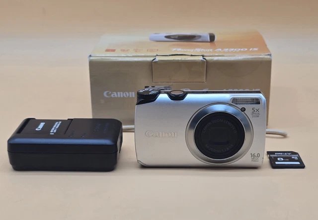 CANON POWERSHOT A3300IS Silver Compact Digital Camera Tested