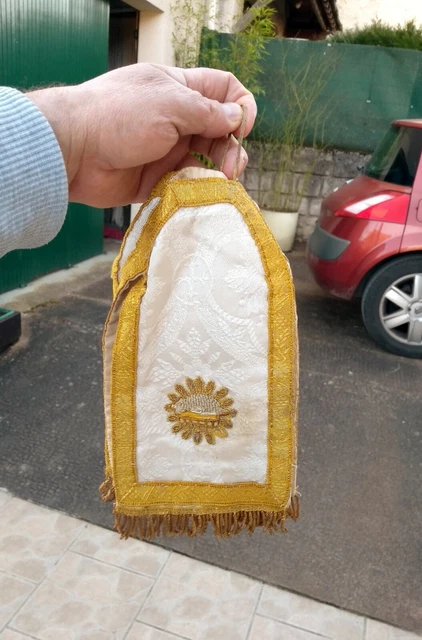 ANCIEN OBJET LITURGIQUE AMPOULE A Huile En ARGENT MASSIF. EUR 30,00