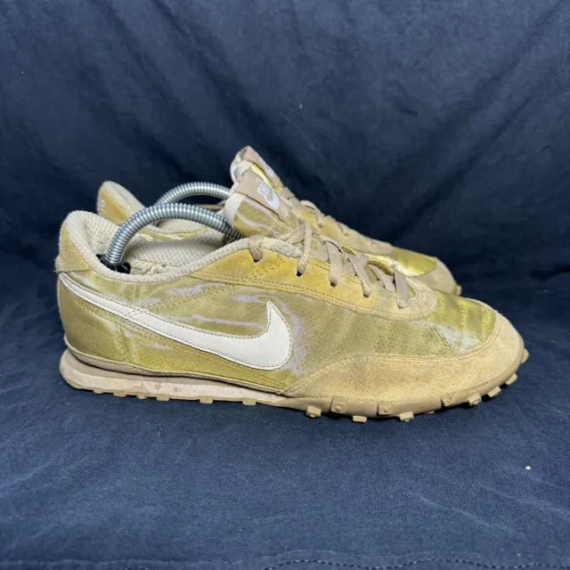 VINTAGE 2005 NIKE Waffle Racer Gold Size 8 Running Shoes Sneakers ...
