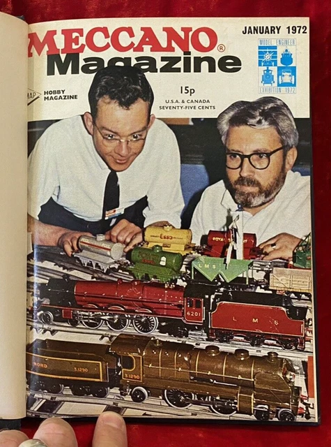 VINTAGE 1972 BOUND Complete 11 Issue Final Set Meccano Magazines Hornby ...