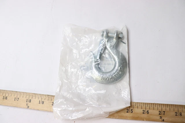 Clevis Slip Hook with Latch Grade 43 Zinc 2600 lbs. WLL 1/4" 1424853