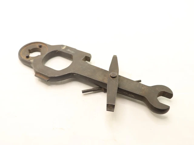 Vintage Mechanic Iron Wrench, Spanner Tool Motor Car & Extracting Cartridges