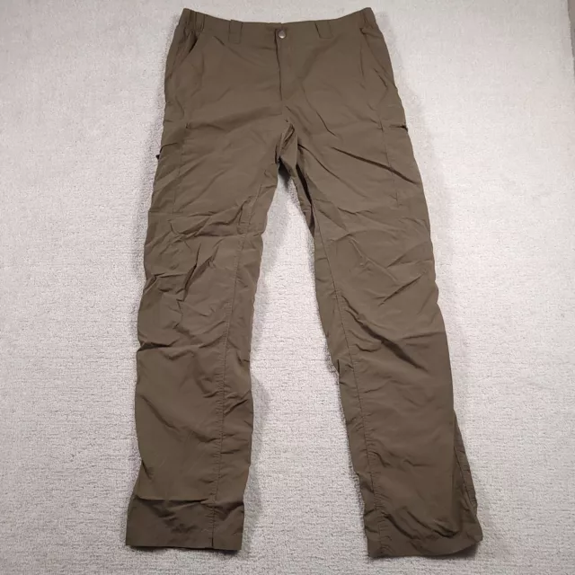 Columbia Omni Shade Pants Mens Size 36x36 Brown Outdoor Travel Sun Protection