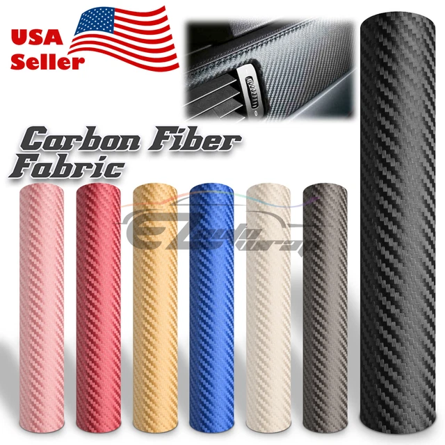 CARBON FIBER FABRIC Cloth Marine Vinyl 54" Wide Plain Weave Upholstery