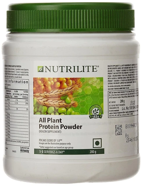 AMWAY NUTRILITE ALL Plant Protein Powder - 200 grammes 100 % d'origine ...