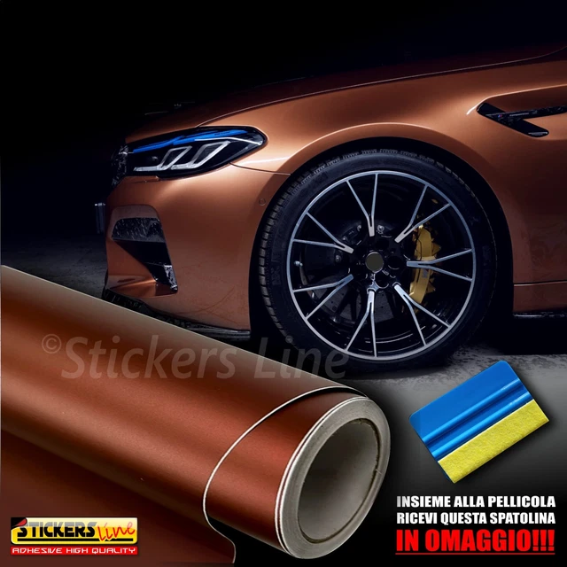 PELLICOLA ADESIVA WRAPPING GRIGIO OPACO CROMATO CANNA DI - Foto 10