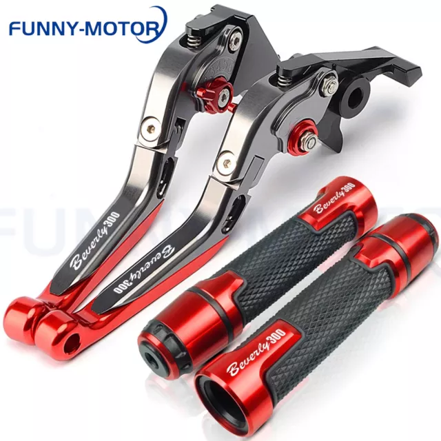 Motorcycle Brake Clutch Levers Handbar End Grips For PIAGGIO BEVERLY 300 Vespa