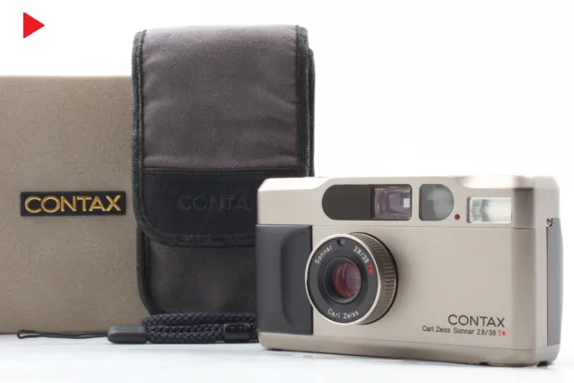 【N MINT w/Box Case Strap】Contax T2 35mm Point & Shoot Film Camera from JAPAN