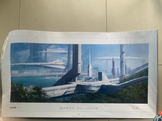 Mass Effect Earth Alliance Lithograph - Signed and numbered 182/500