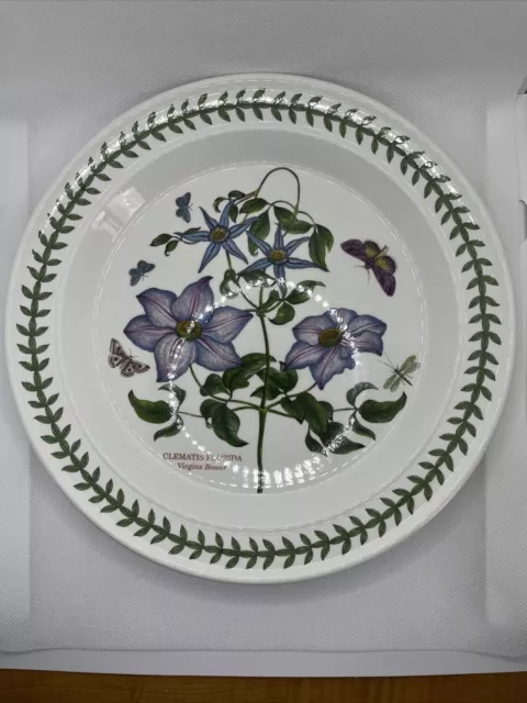 Portmeirion Botanic Garden Circa 1818 Dinner Plate Clematis Florida