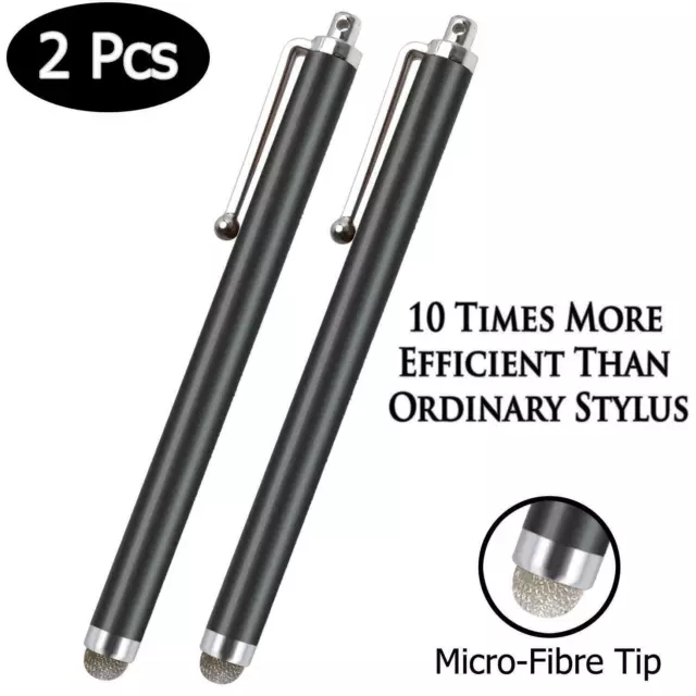 TRIXES Fine Point Stylus Pen for Smartphones & Tablets Capacitive Touch  Screens Disc Tip Styli in Black